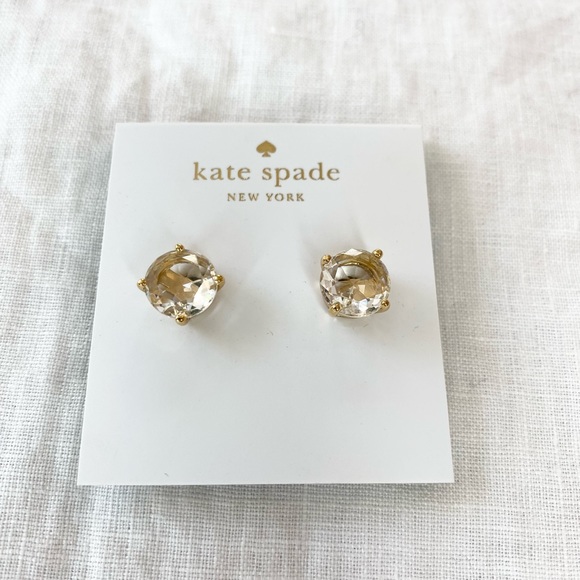 Kate Spade Clear Stone Stud Earrings - Picture 3 of 12